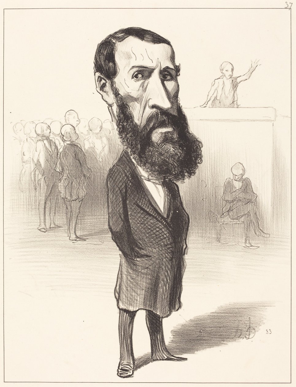 Jean-Louis Greppo by Honoré Daumier