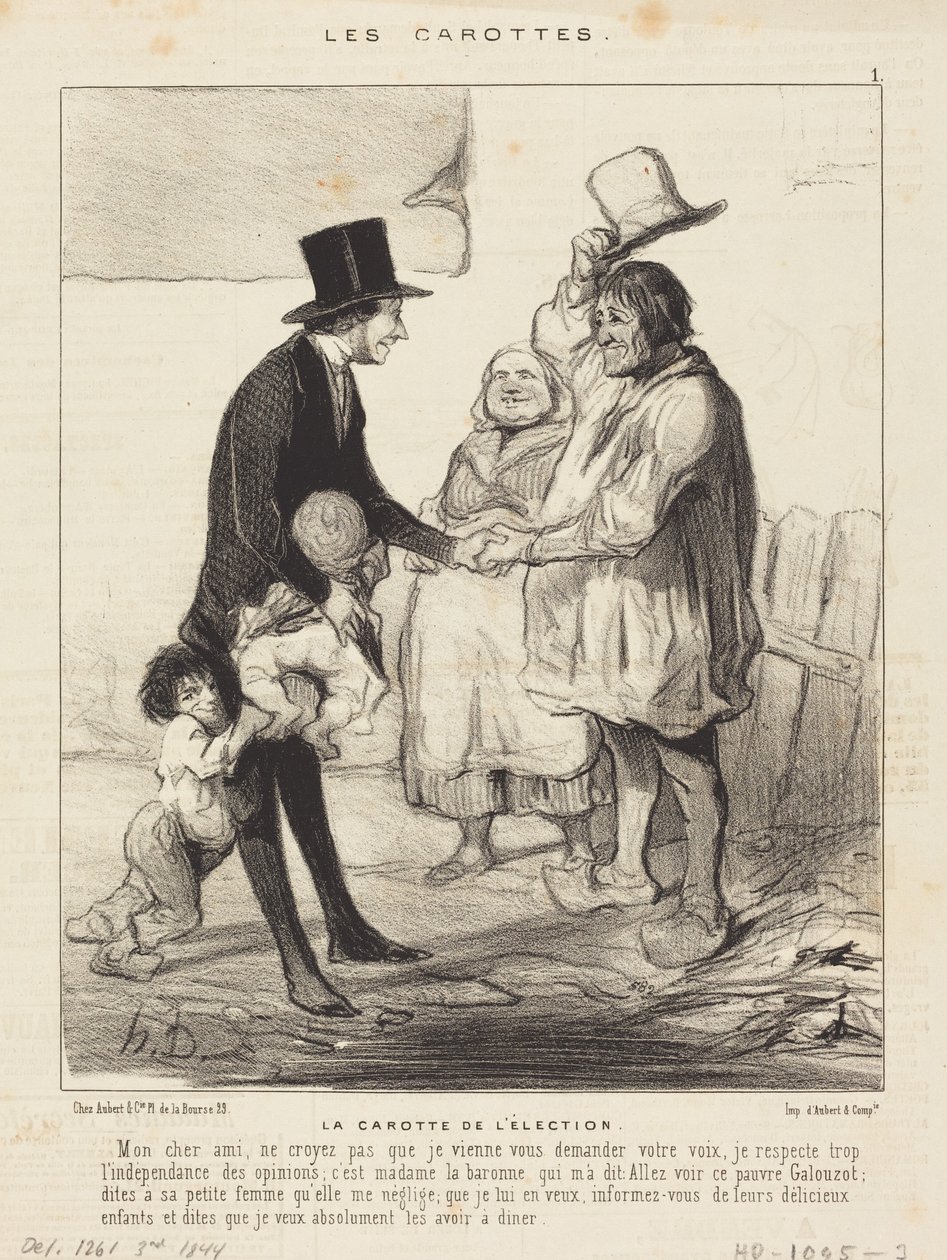 The Carrot of the Election by Honoré Daumier