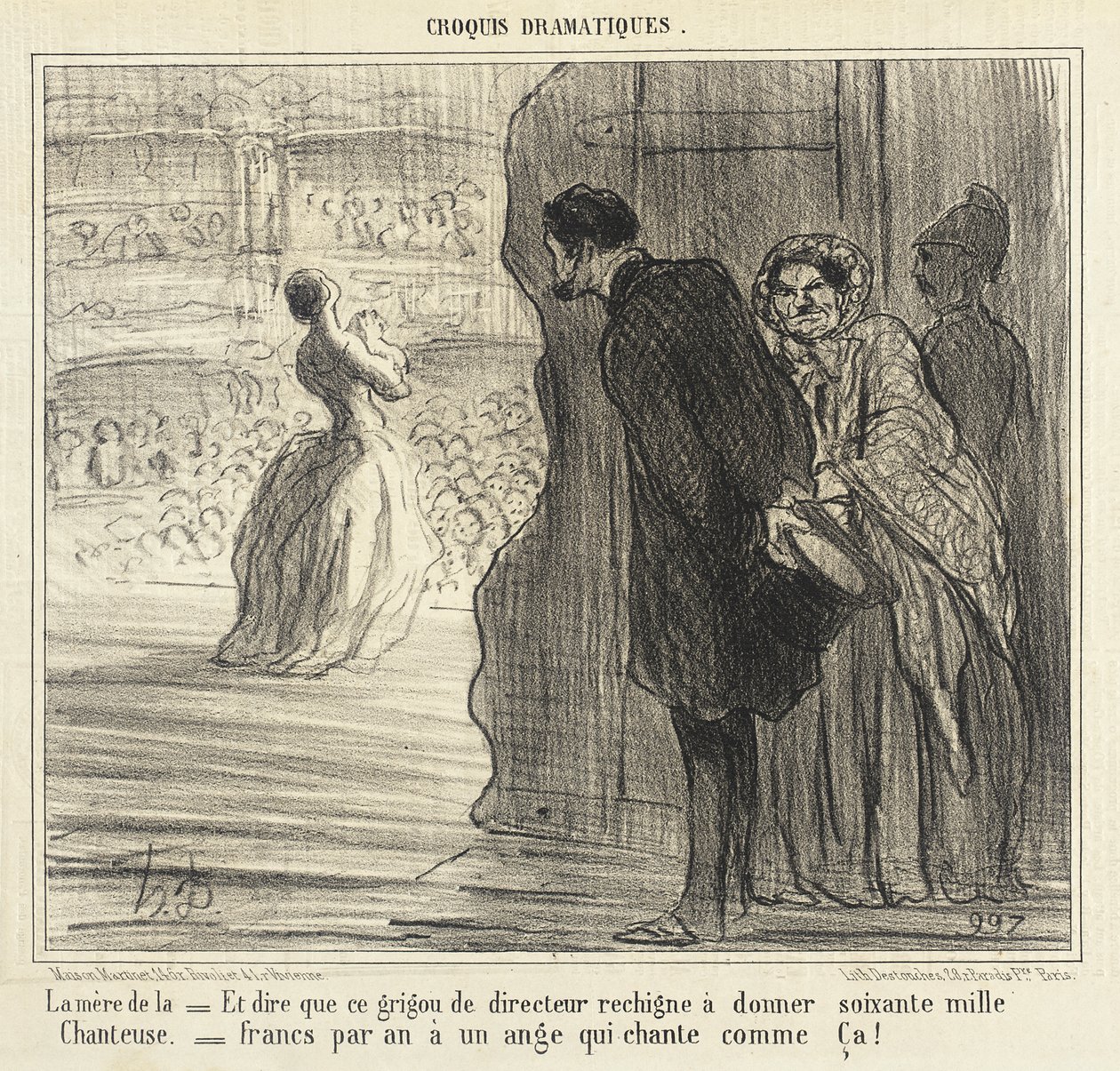 The Mother of the Singer by Honoré Daumier
