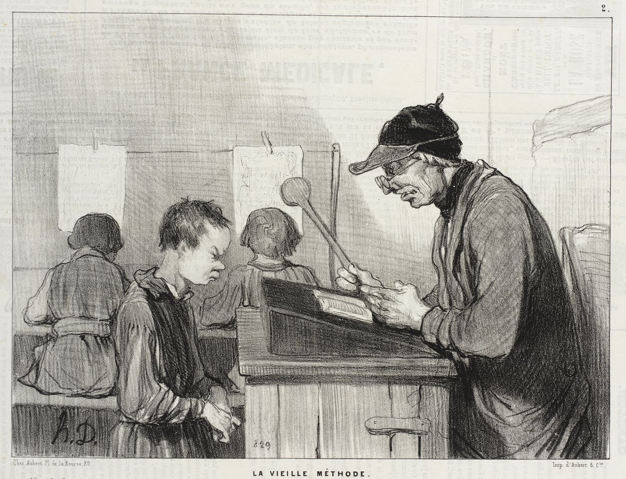 The Old Method by Honoré Daumier