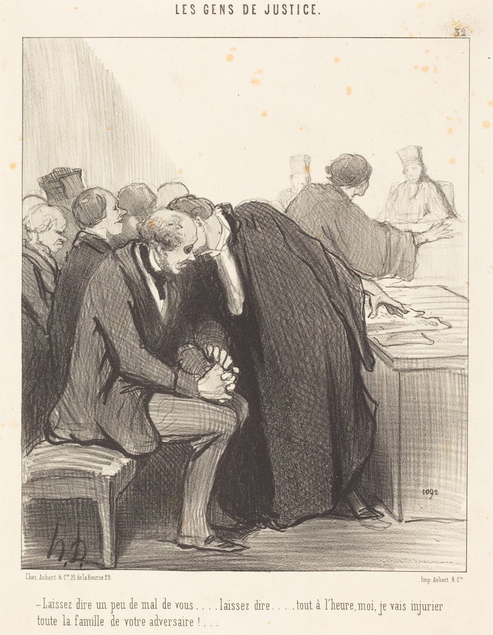Let them speak a little ill of you... by Honoré Daumier