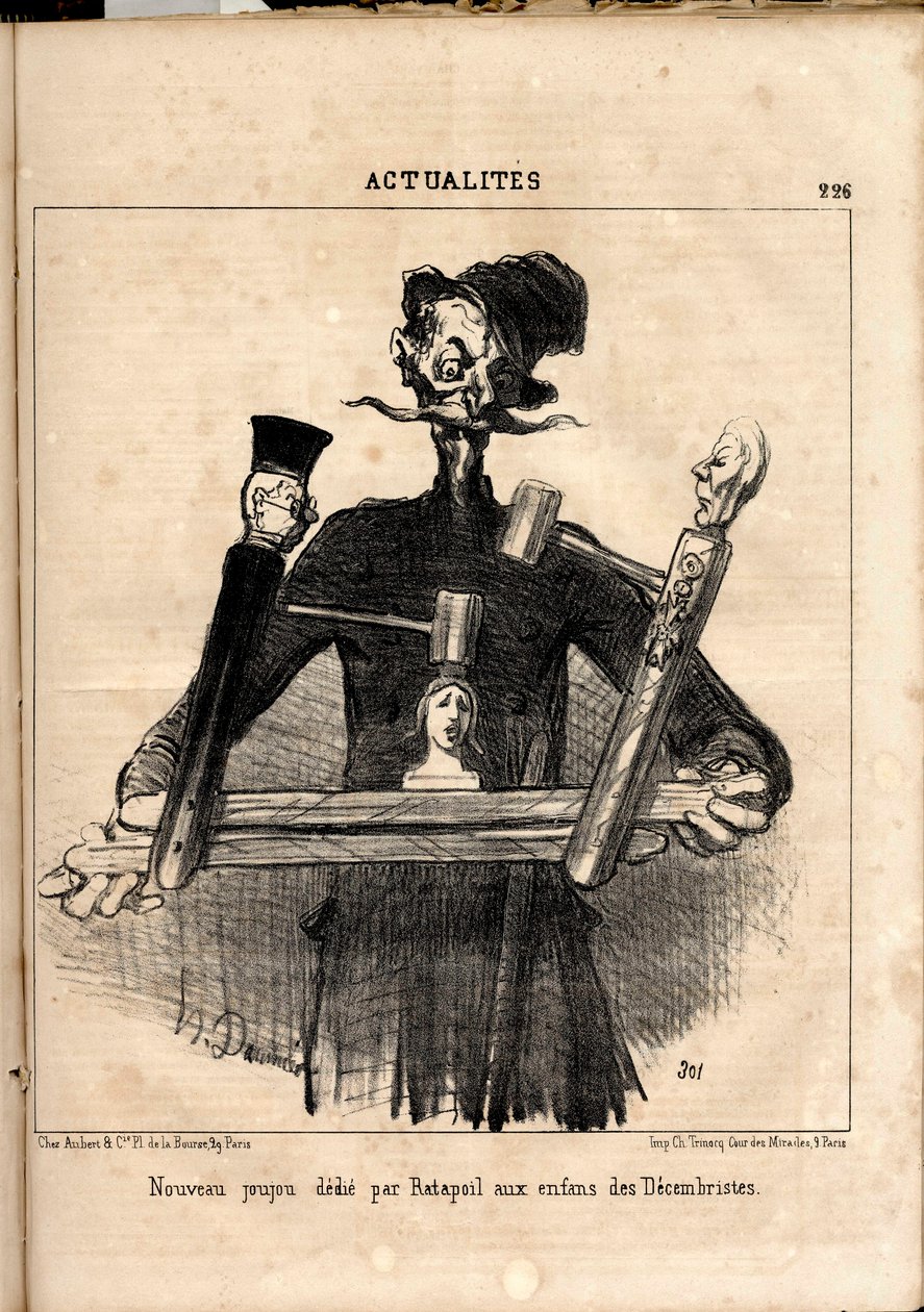 Le Charivari, Satirical in B & W by Honoré Daumier