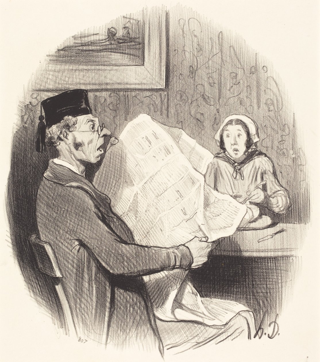The Format Increasingly Monster by Honoré Daumier