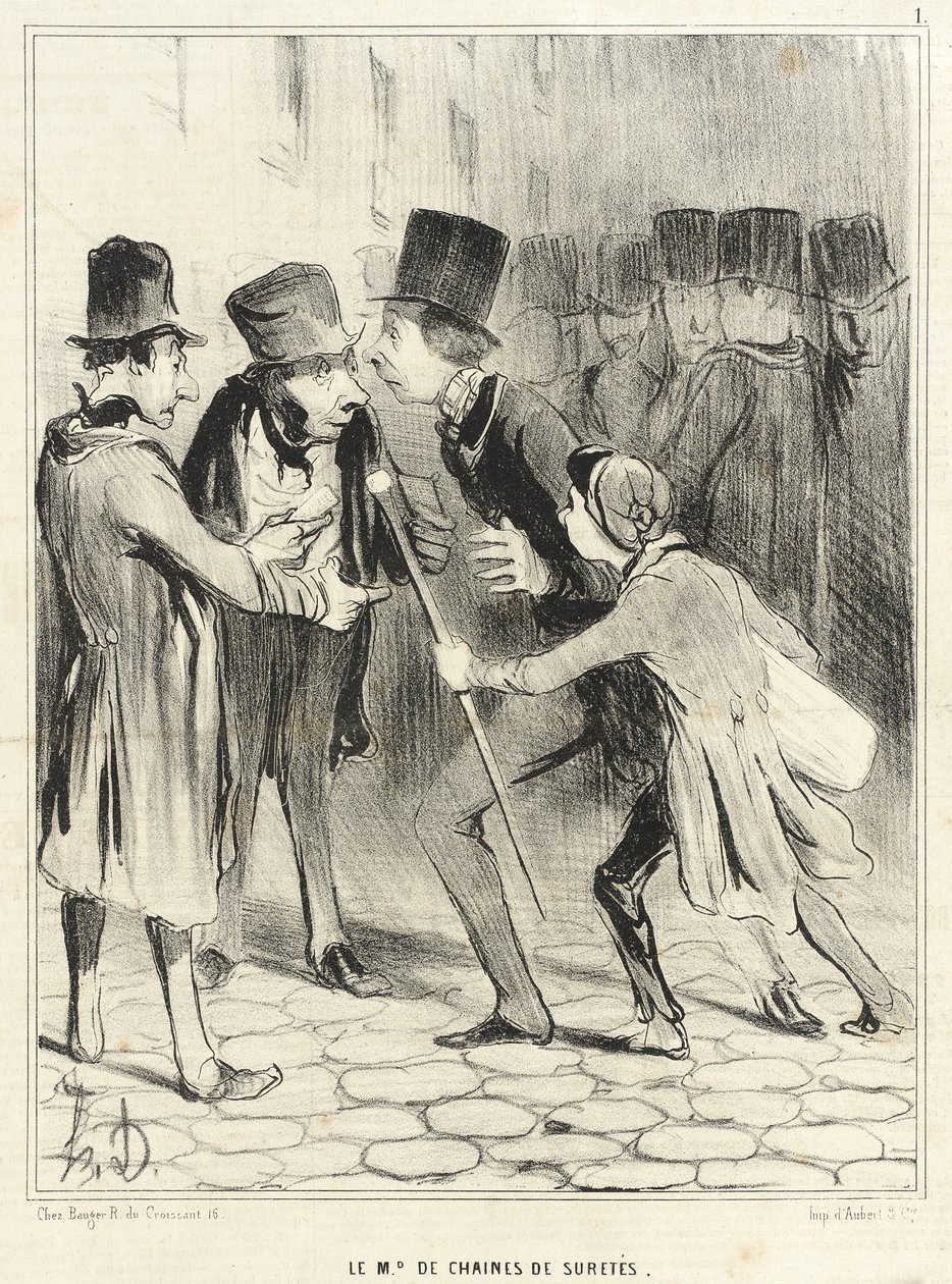 The Safety Chain Master by Honoré Daumier