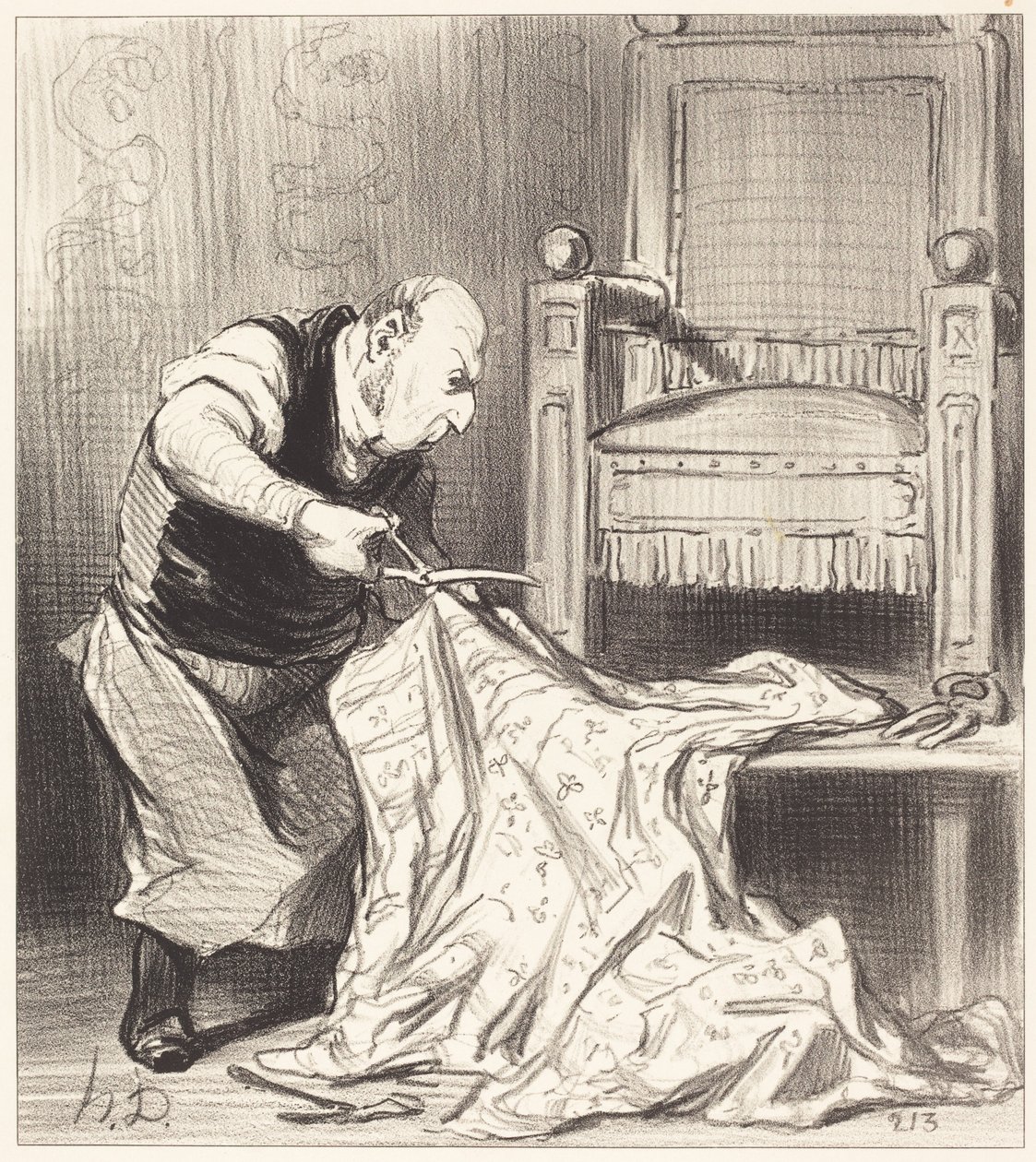 The New Crown Upholsterer... by Honoré Daumier