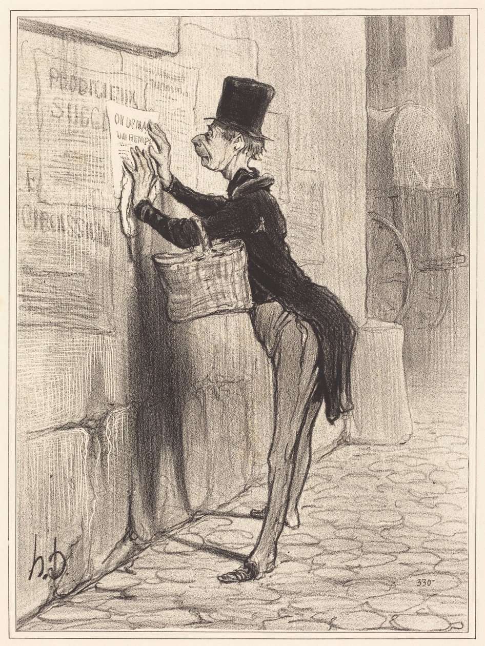 The Setter by Honoré Daumier