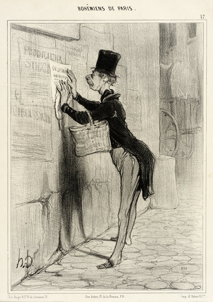 The Setter by Honoré Daumier