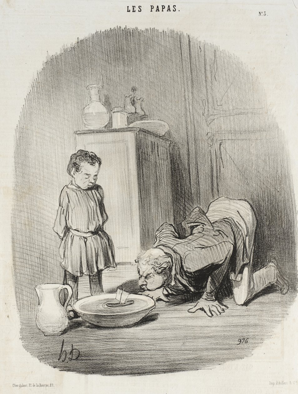 Les Papas (series of prints) by Honoré Daumier