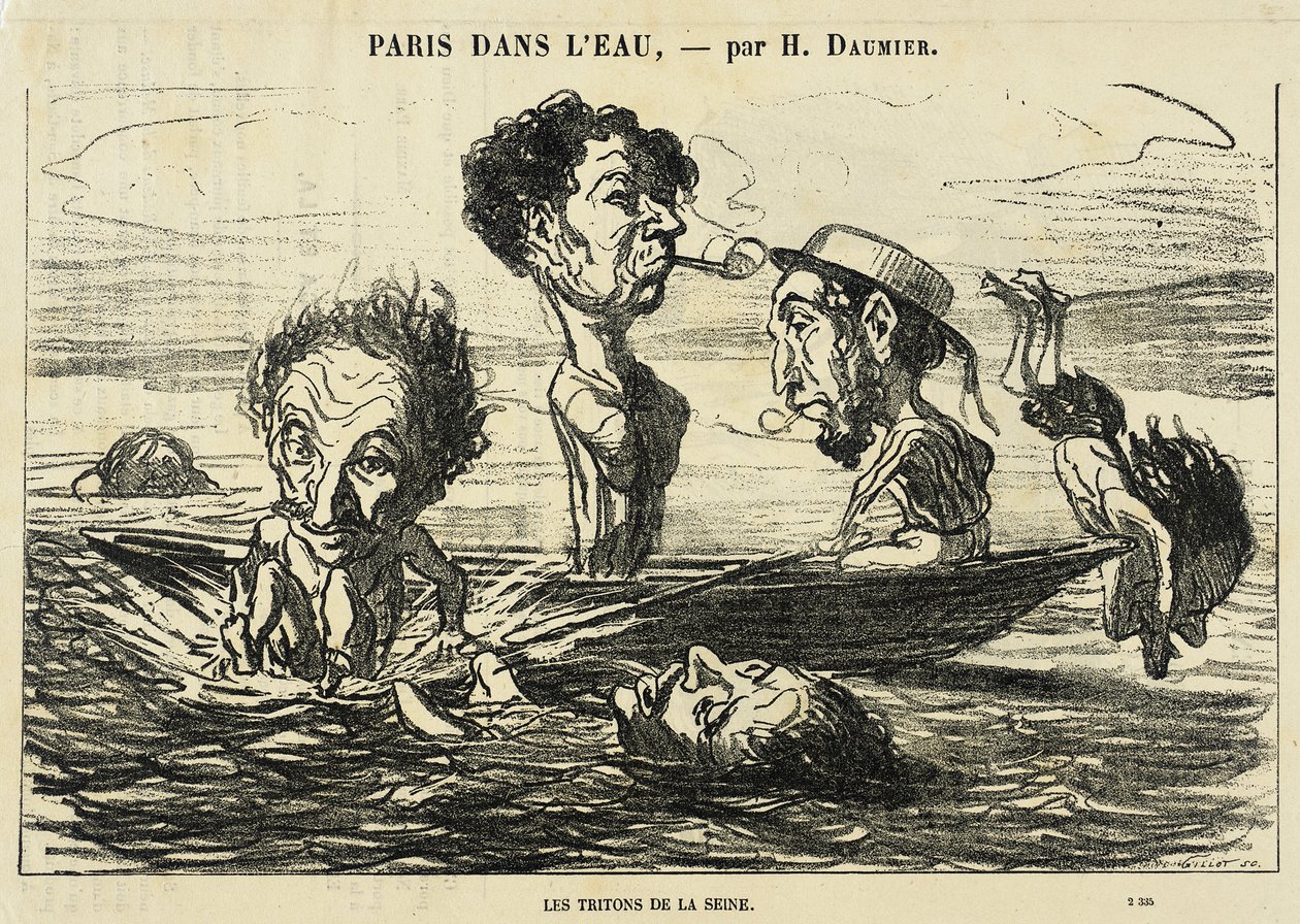 The Tritons of the Seine by Honoré Daumier