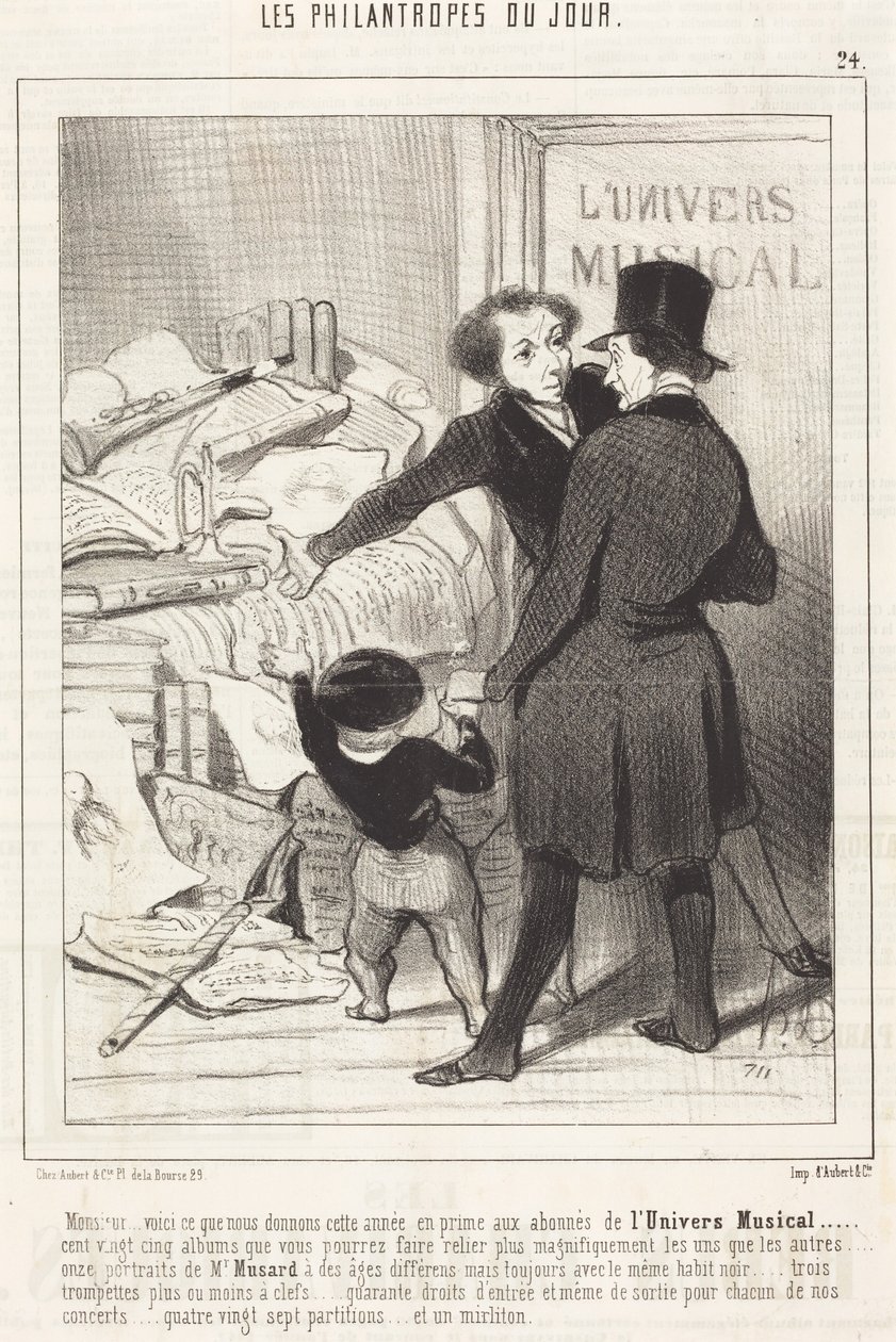 Sir... here is what we offer... as a bonus... by Honoré Daumier