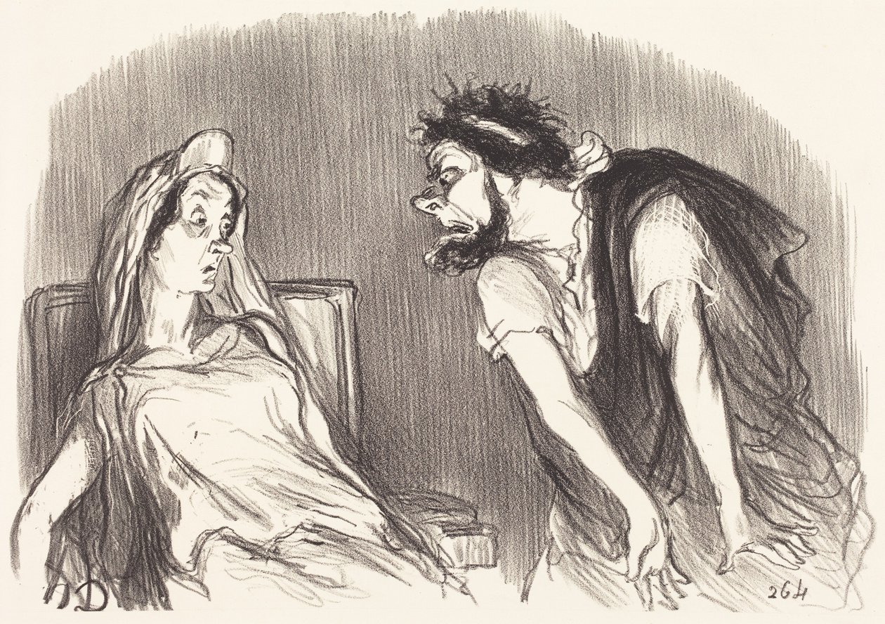 Oedipus by Honoré Daumier