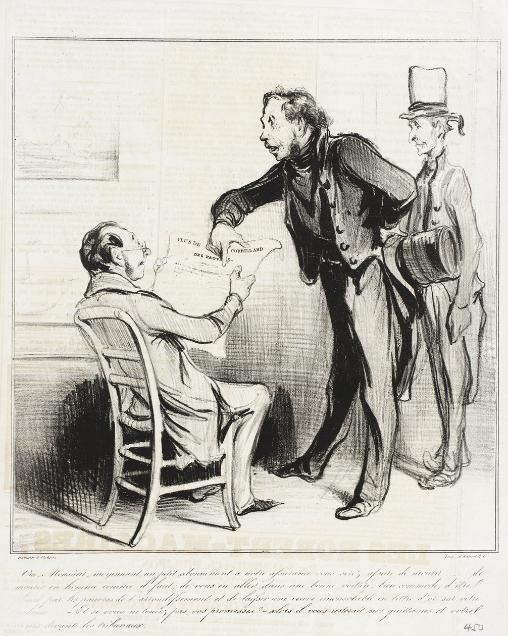 Yes, Sir, for a small subscription by Honoré Daumier
