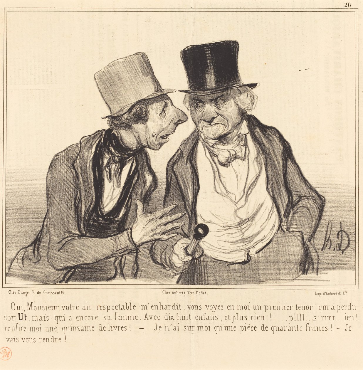 Yes, Sir, Your Respectable Air Emboldens Me... by Honoré Daumier