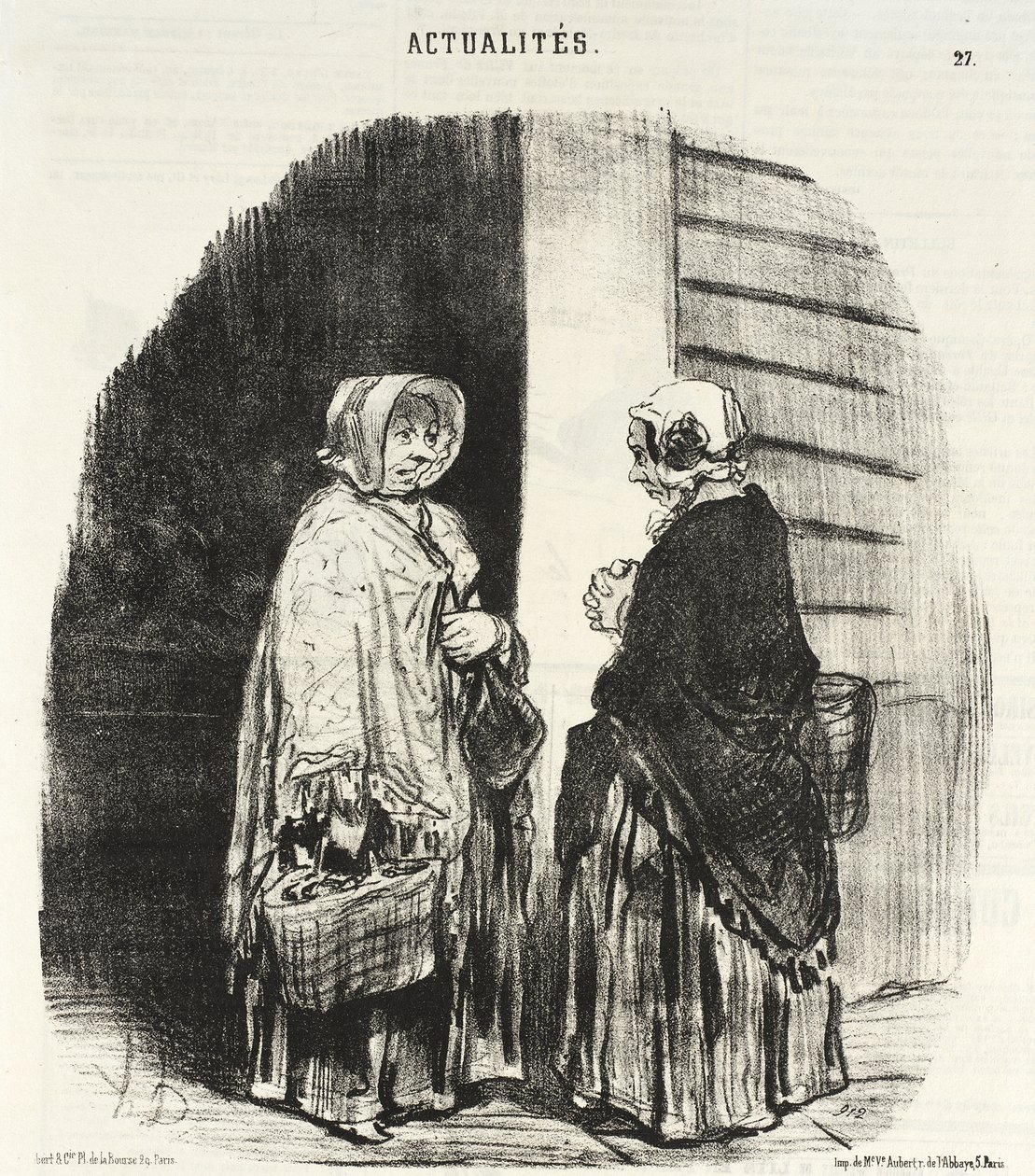 Yes, Madame Chaboulard...twenty-four grocers... by Honoré Daumier