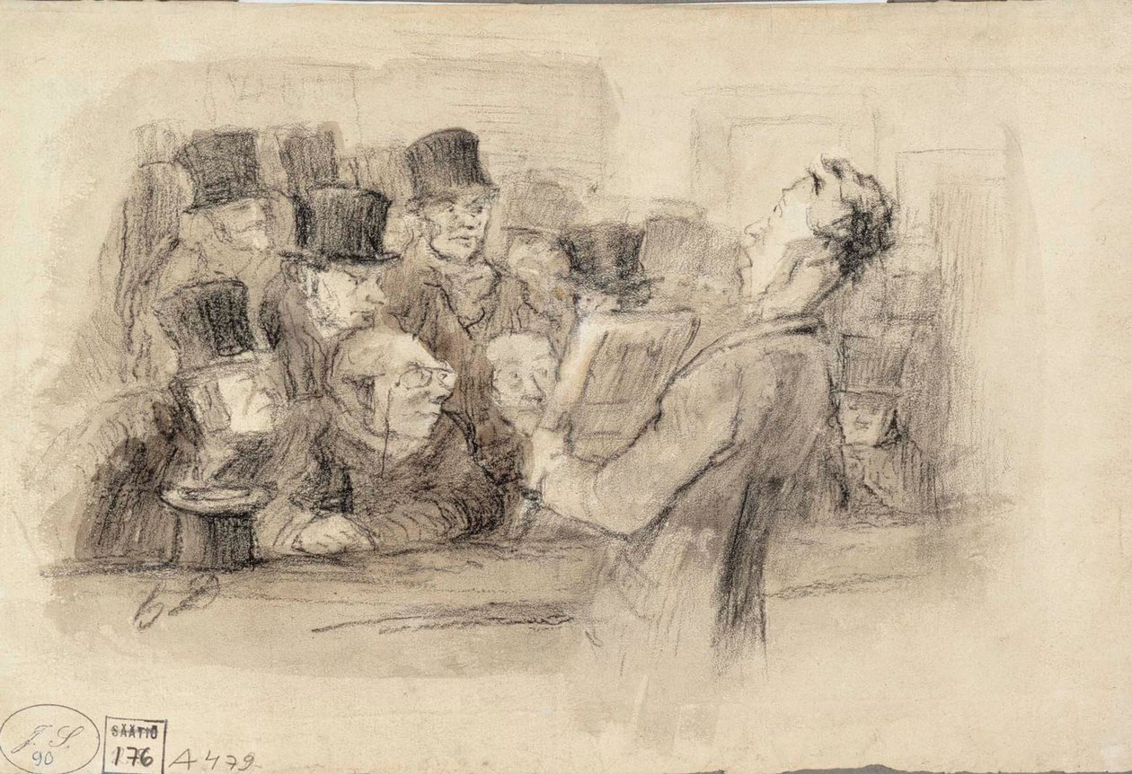 Painting Auction by Honoré Daumier