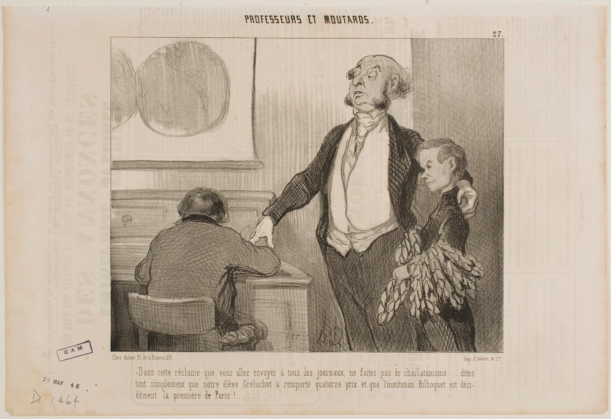 Please No Exaggerations in This Article Which is Going to be Sent to All the Newspapers by Honoré Daumier