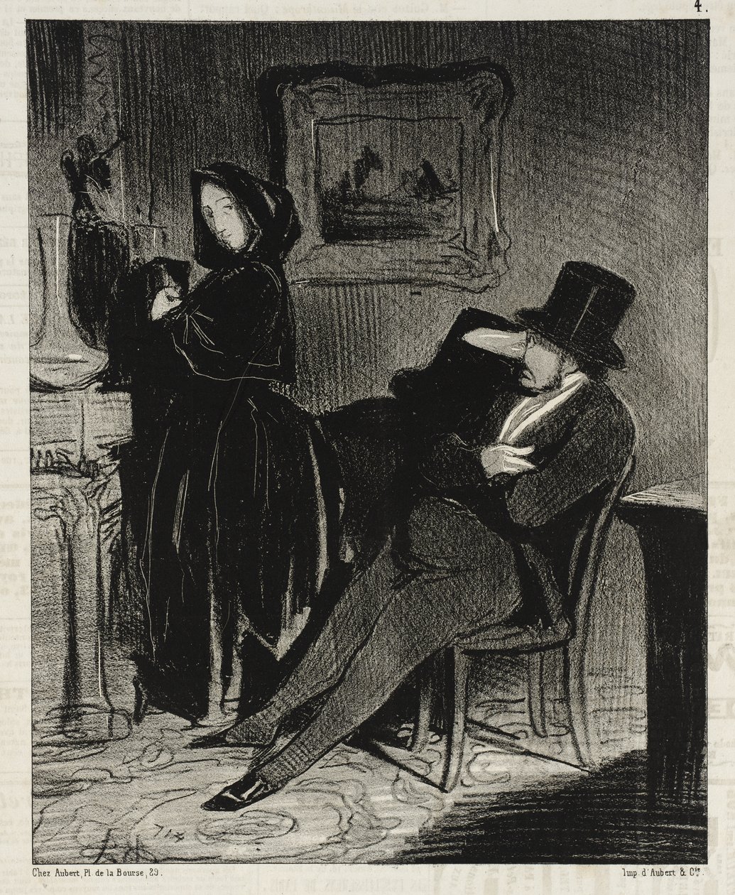 More often than I will lead you...to the ball... by Honoré Daumier