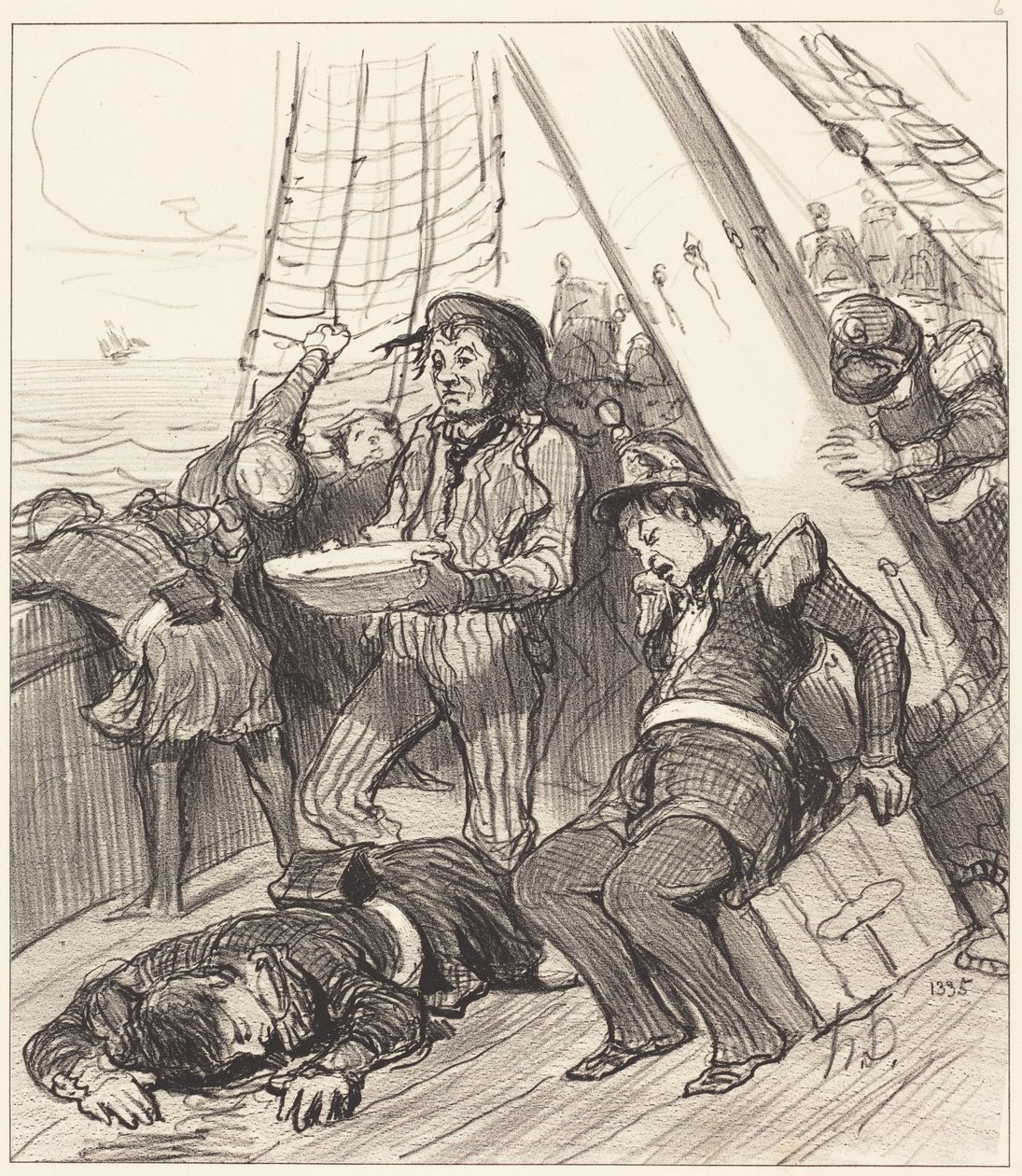 Several National Guards Who Had Not Thought... by Honoré Daumier