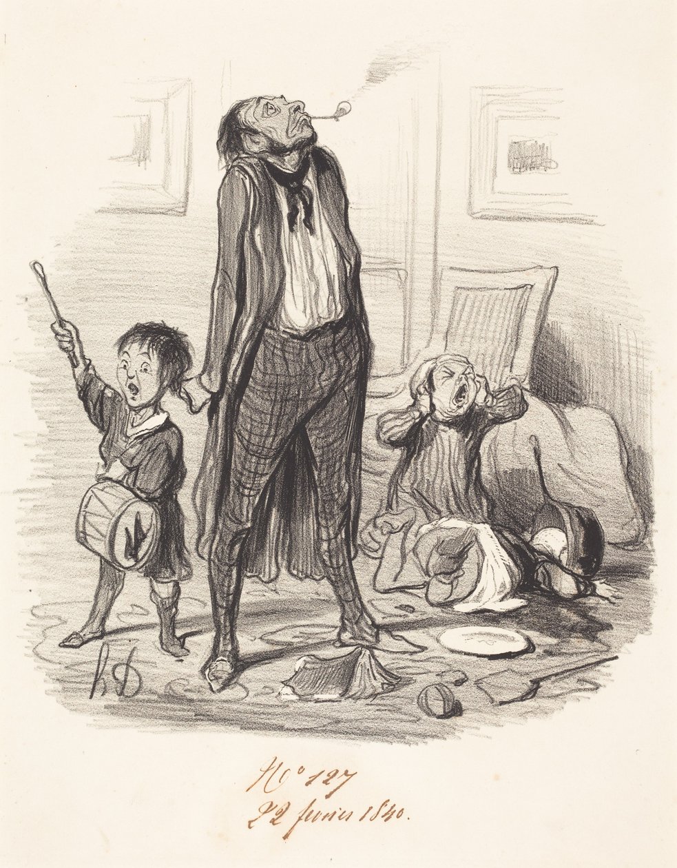 Classical Poet Composing an Eclogue by Honoré Daumier