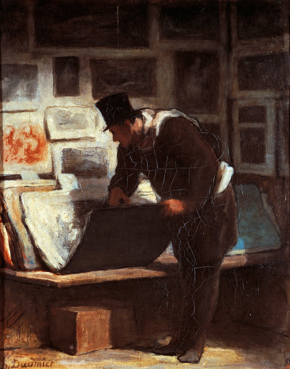 Print lover by Honoré Daumier