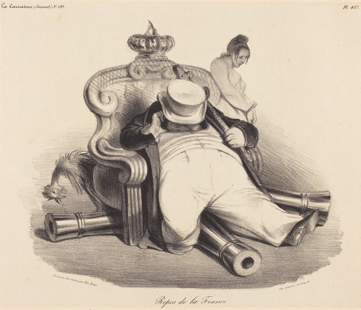 Rest of France by Honoré Daumier