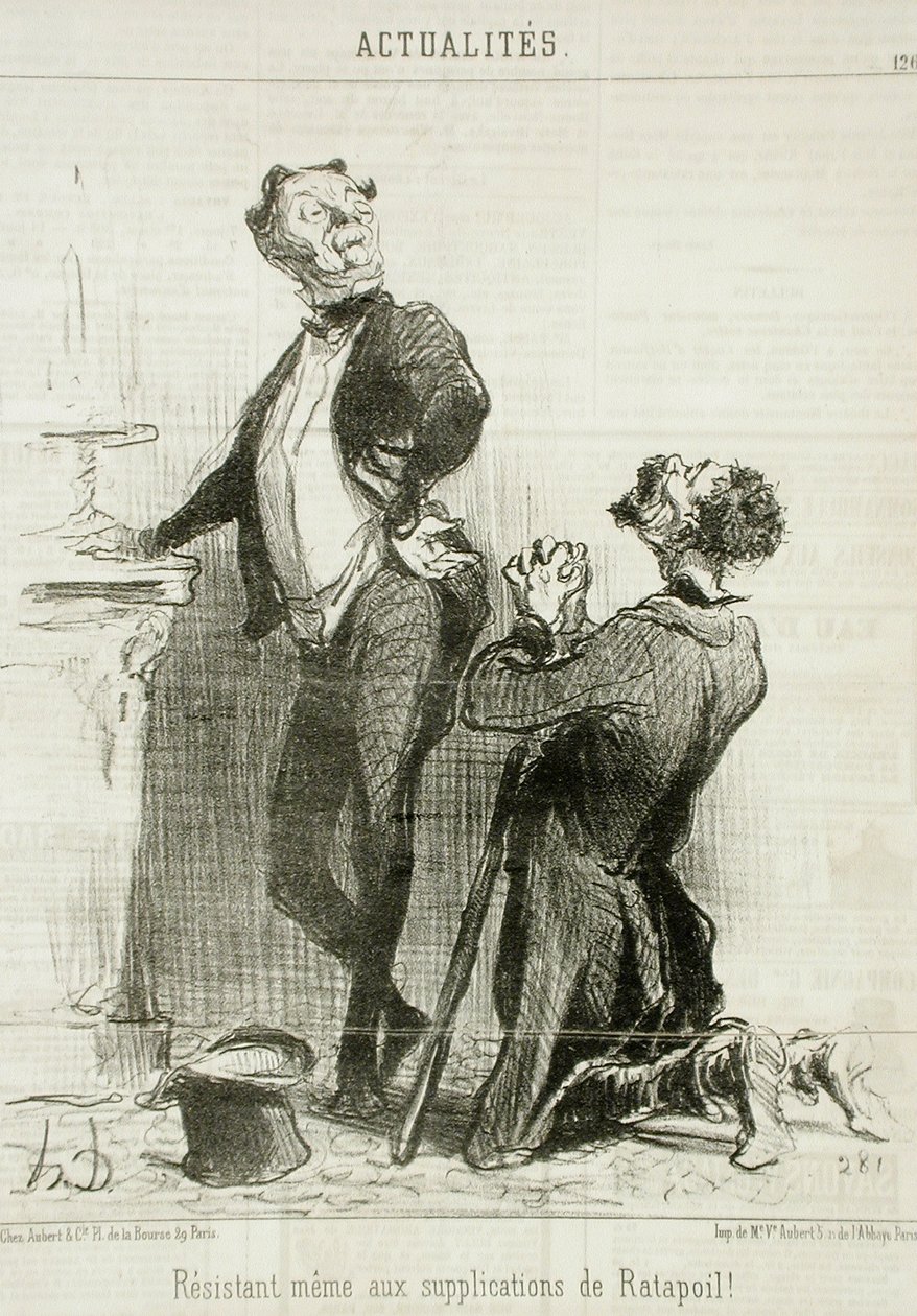 Resistant...to the Pleas of Ratapoil by Honoré Daumier