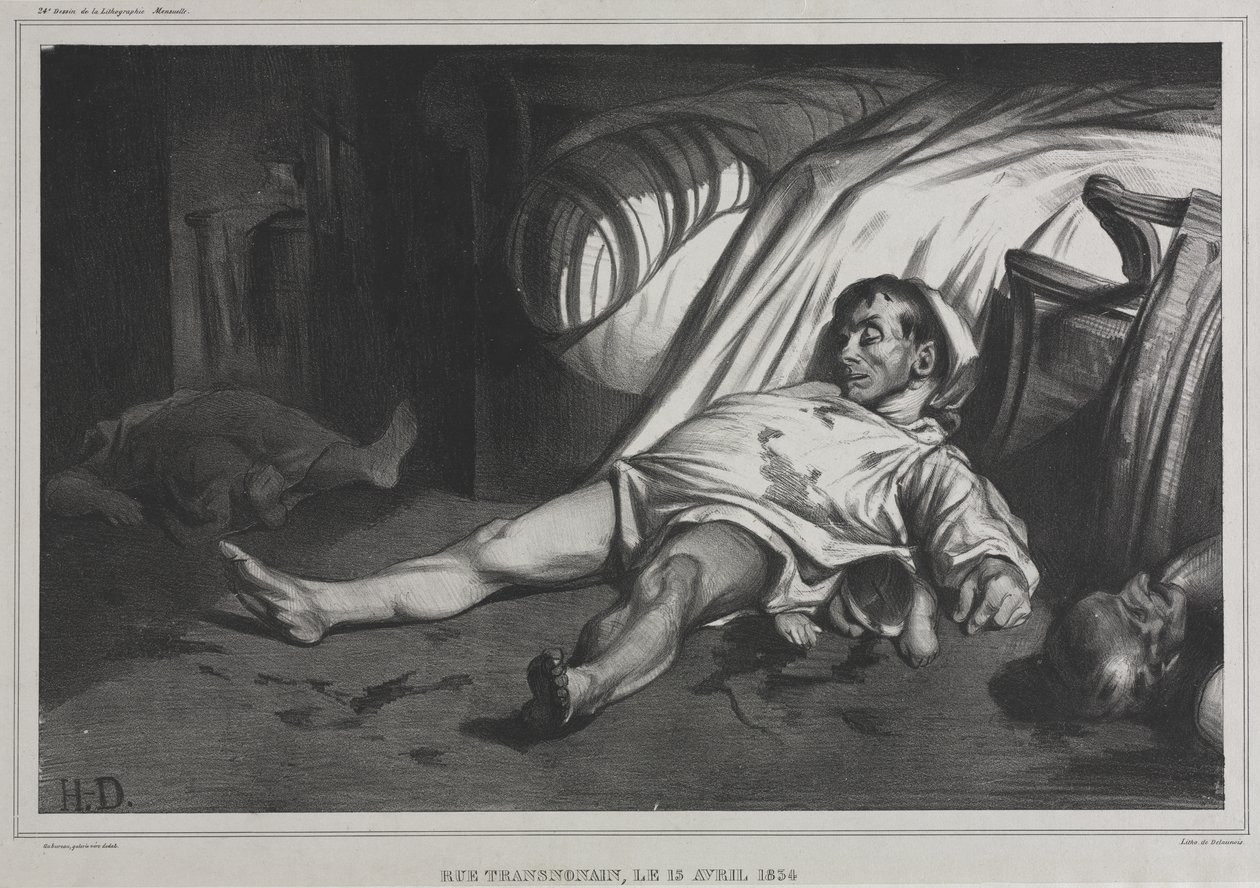 Rue Transnonain, April 15, 1834 by Honoré Daumier