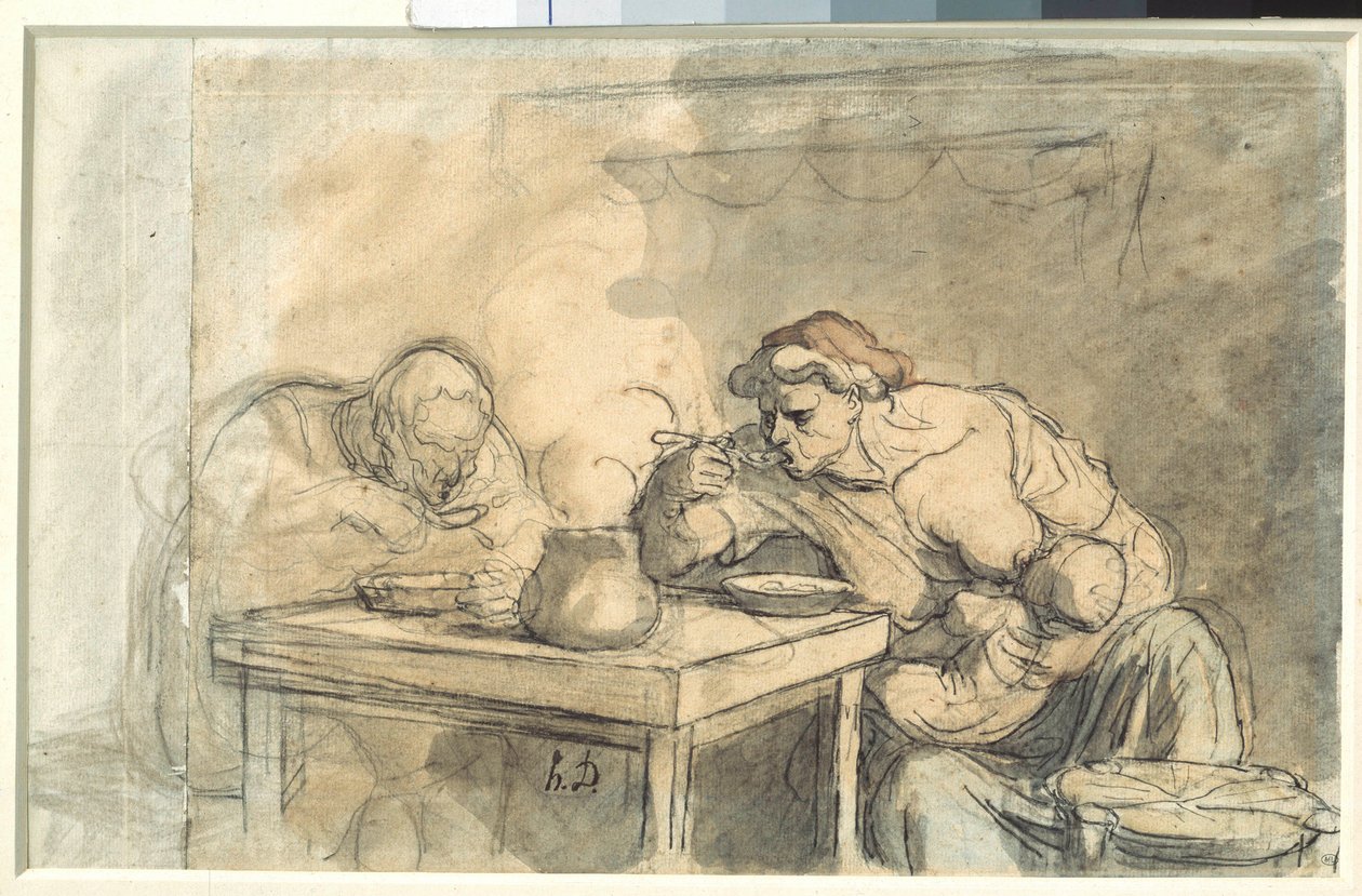 Soup by Honoré Daumier