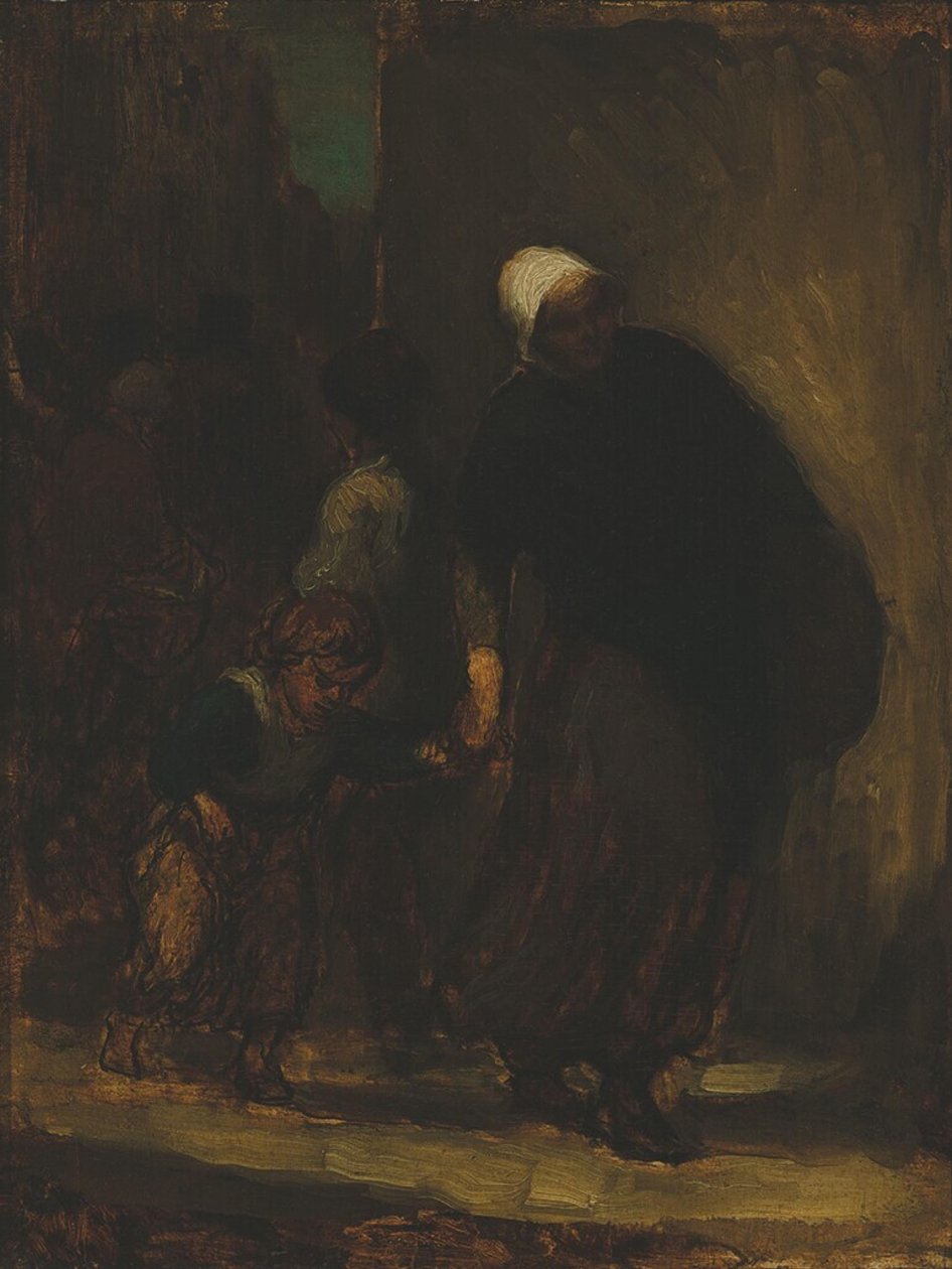 Street Scene, c.1864 by Honoré Daumier