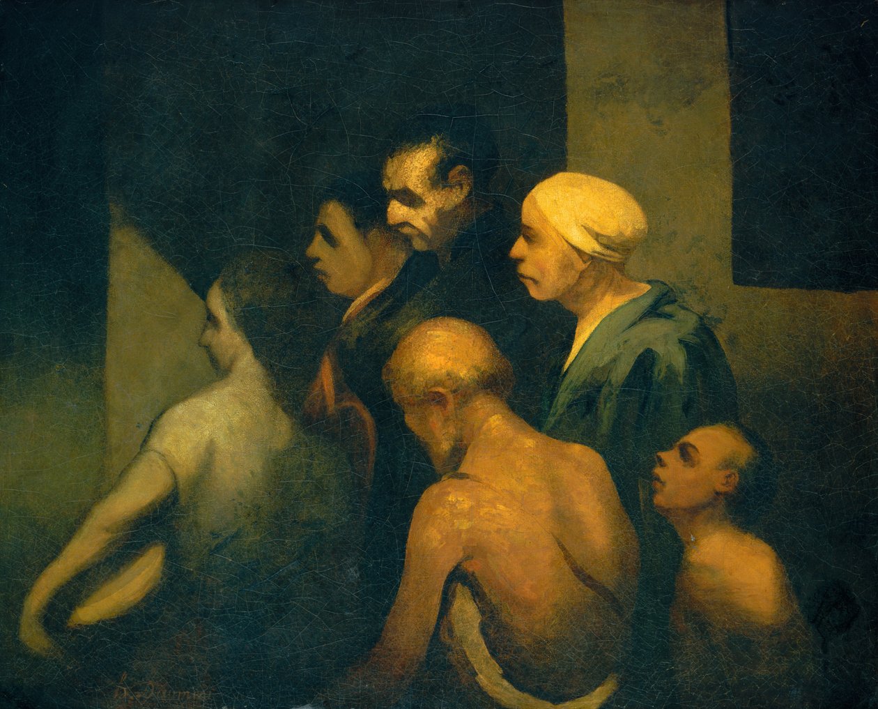 The Beggars by Honoré Daumier