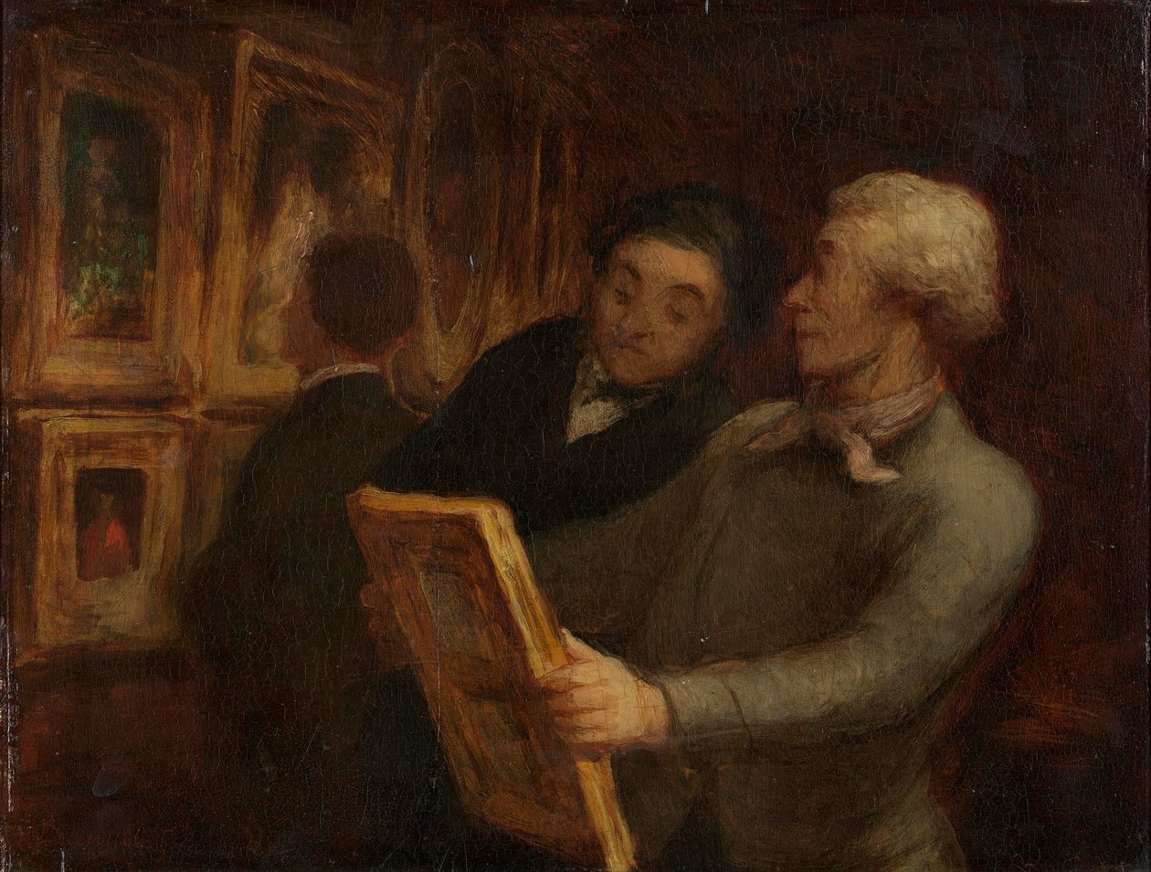 The Painting Lovers by Honoré Daumier