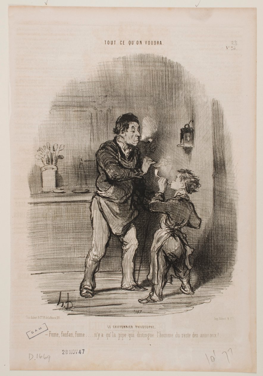 The Philosophic Rag Picker by Honoré Daumier
