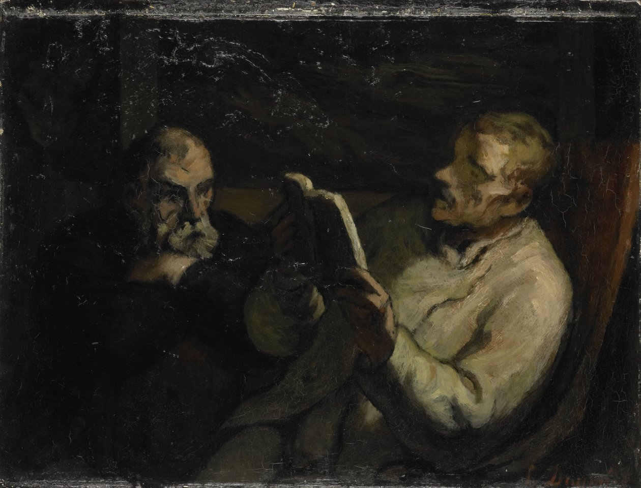The Reading by Honore Daumier
