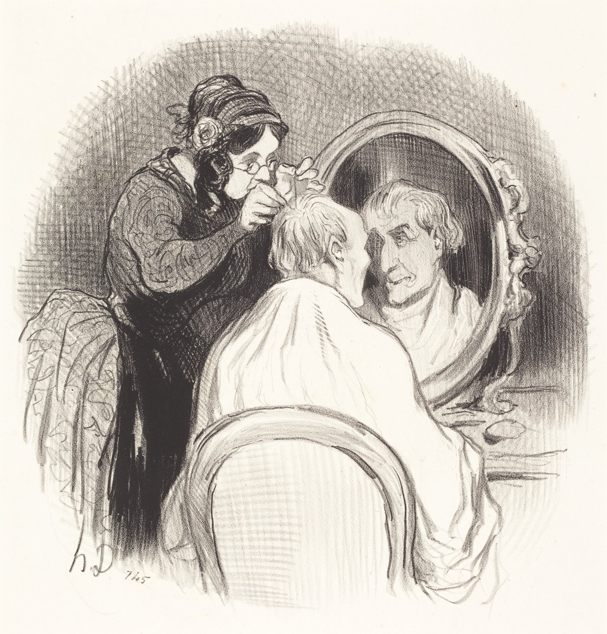 A Gentleman Rejuvenated Too Much by Honoré Daumier