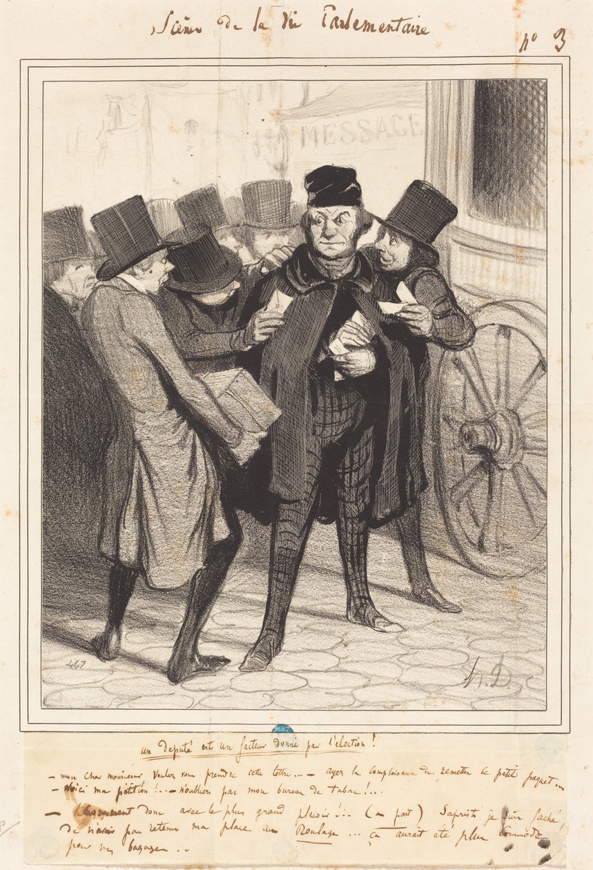 A Pleasant Trip to Paris by Honoré Daumier