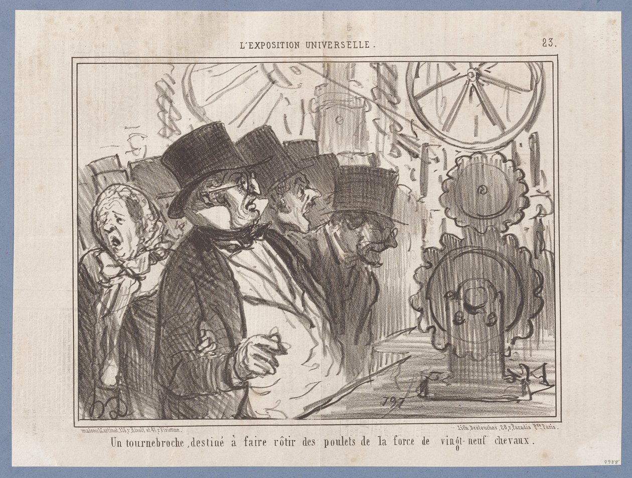 A Rotisserie Intended... (The Universal Exhibition), from Le Charivari by Honoré Daumier