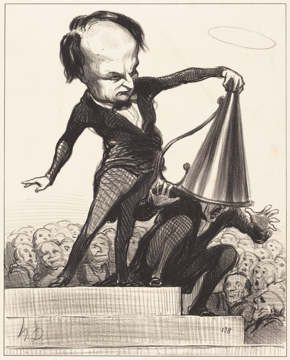 One Glory Extinguishes Another by Honoré Daumier