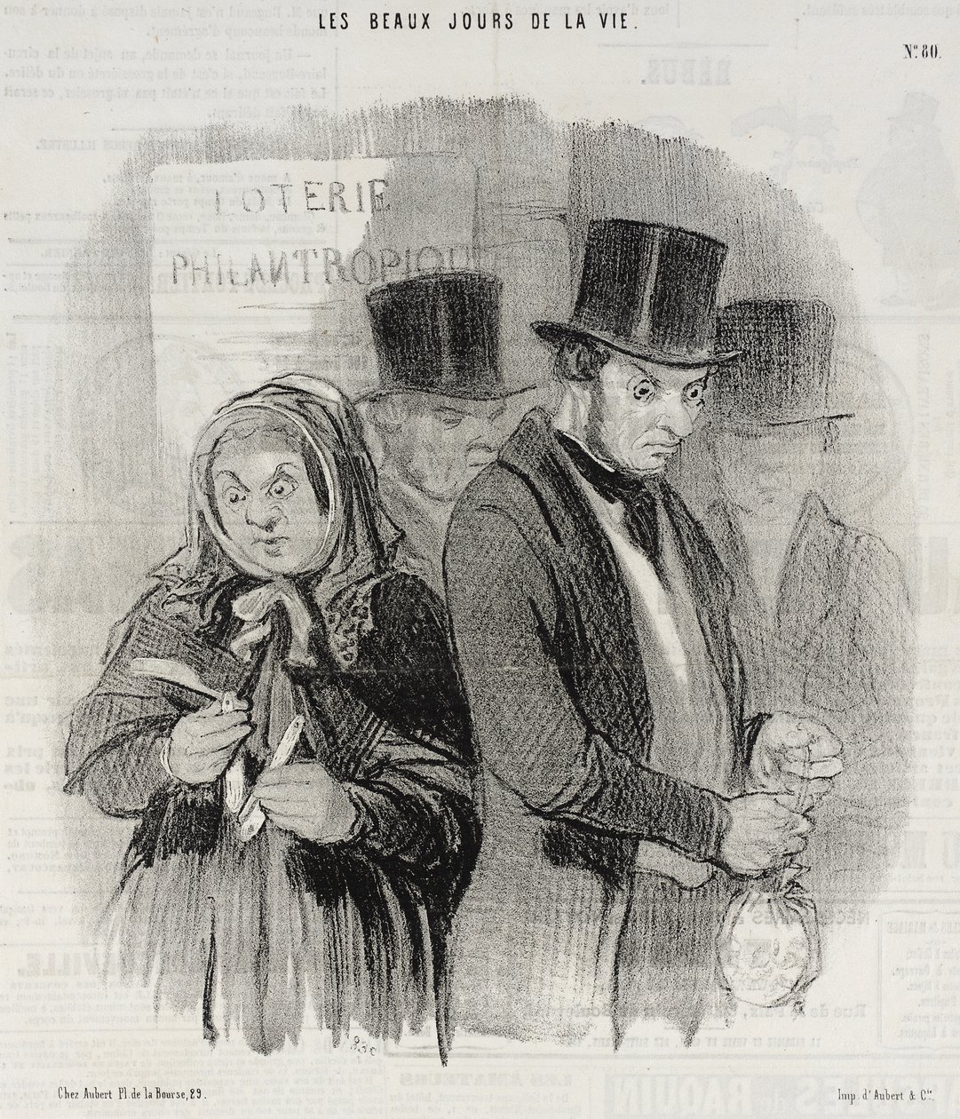 A Philanthropic Lottery by Honoré Daumier