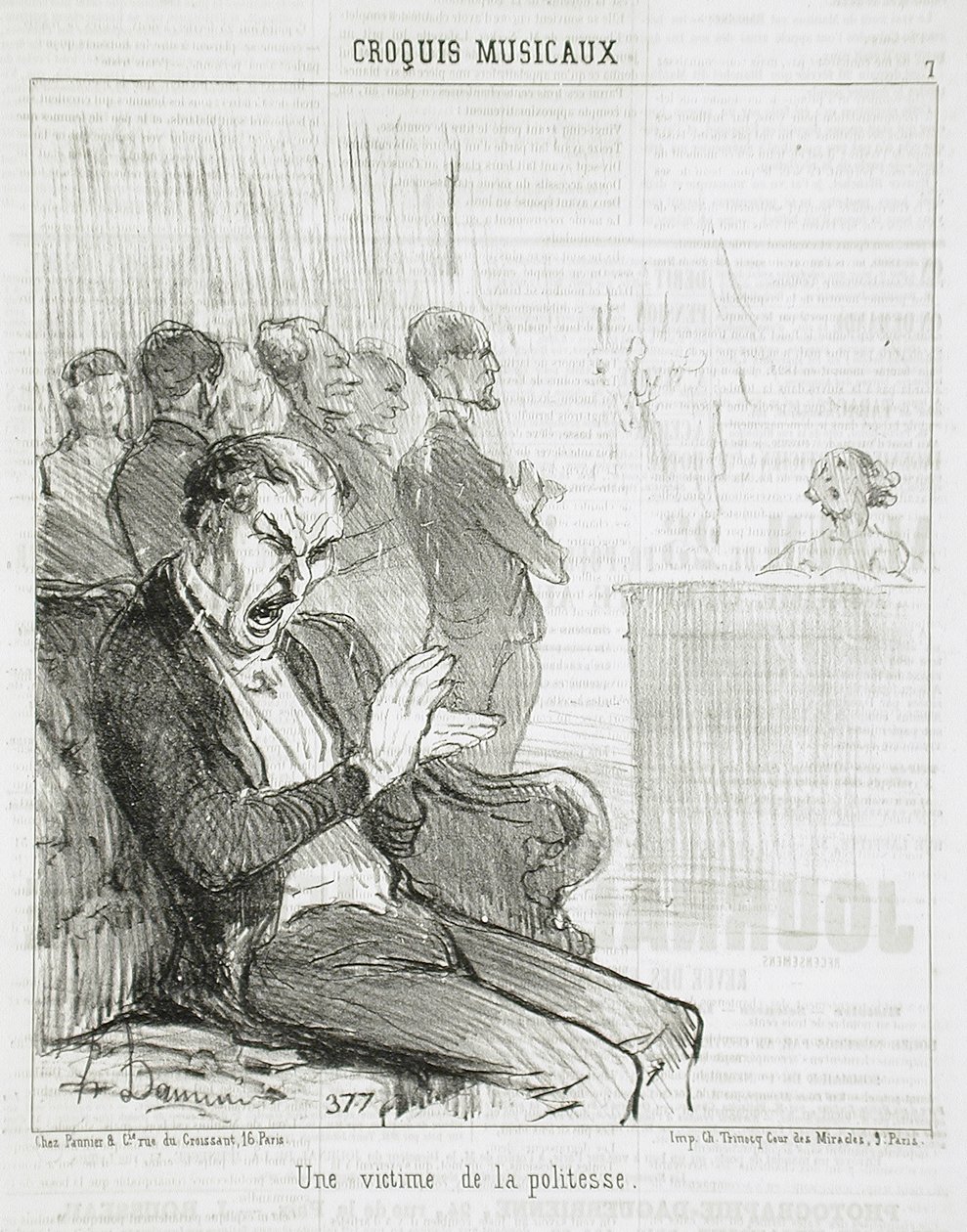 A Victim of Politeness by Honoré Daumier