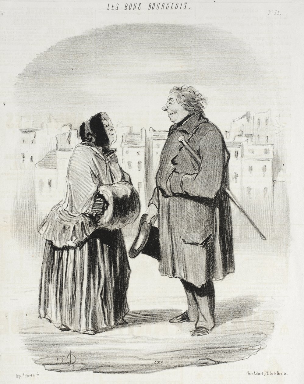 You Are Always Gallant!... by Honoré Daumier