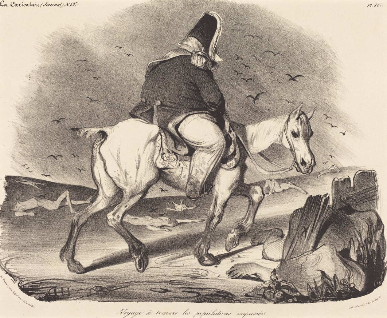 Journey Through the Eager Populations by Honoré Daumier