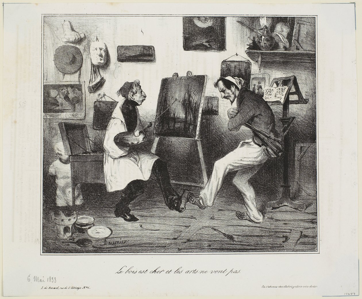 Wood is Expensive and the Arts are Not Doing Well by Honoré Daumier