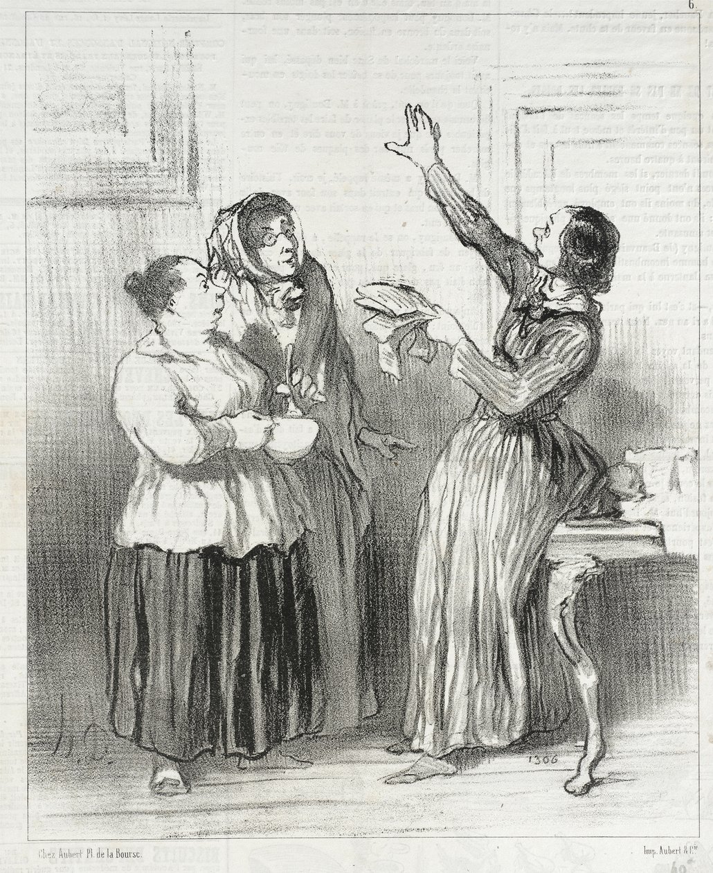 ...what is the woman today in society... by Honoré Daumier
