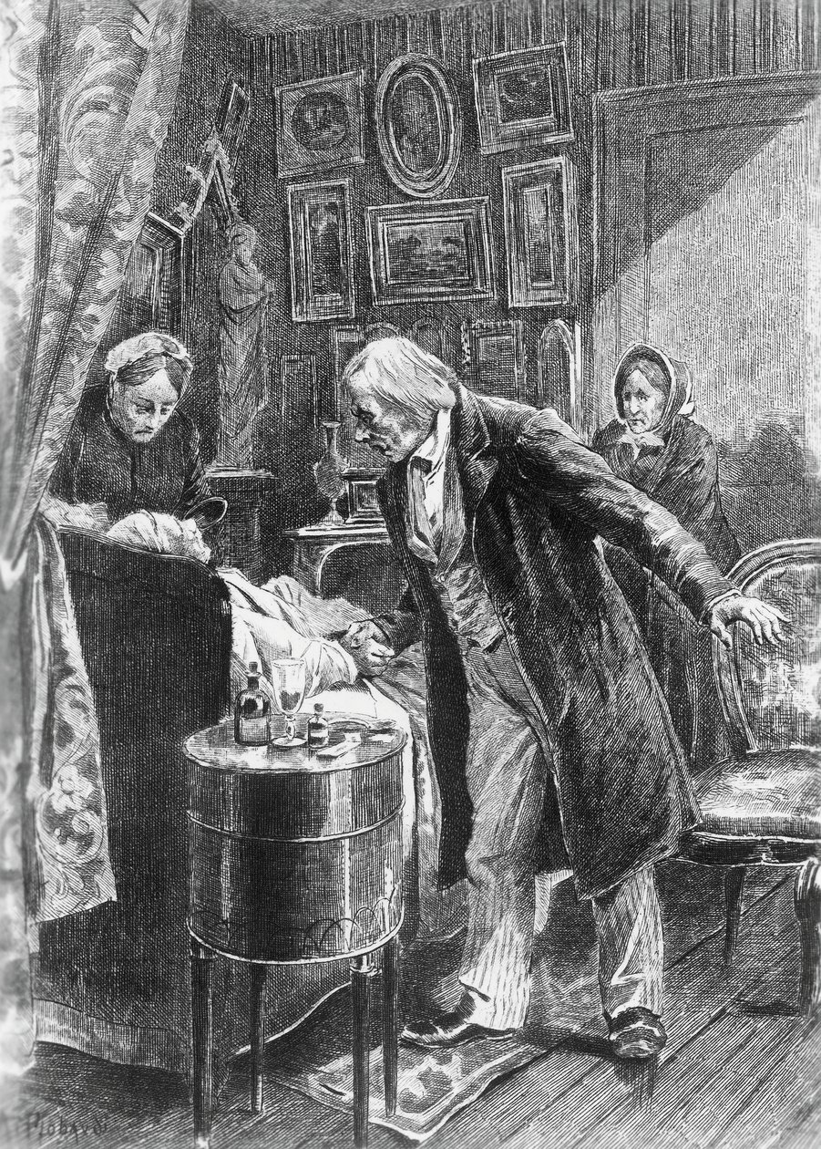 Illustration by Alcide Theophile Robaudi for Cousin Pons, Novel by Honore de Balzac by Honore de Balzac