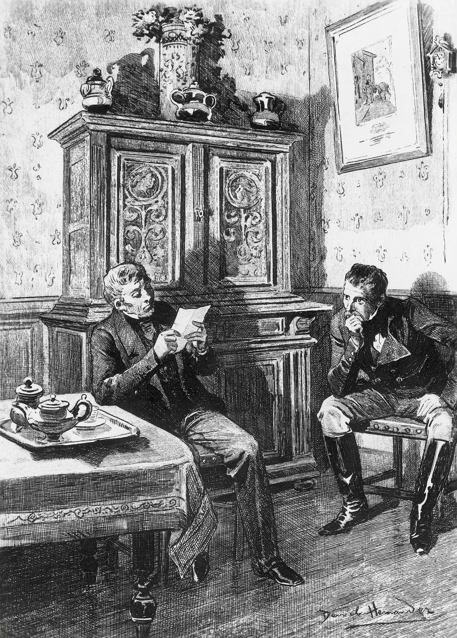 Illustration for Country Doctor, novel by Honore de Balzac from Human Comedy, published in 1902, Paris by Honore de Balzac