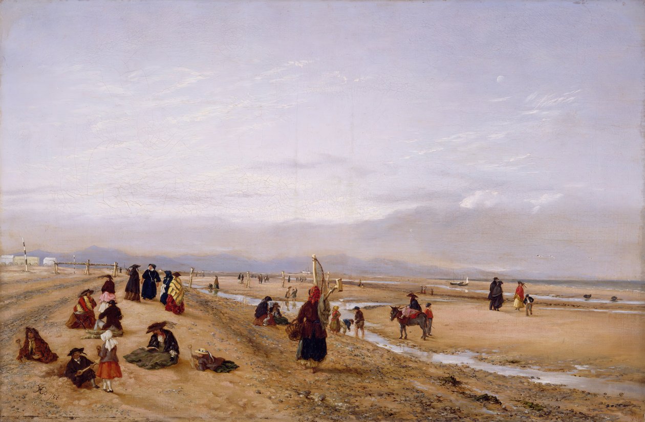 On the Sands at Rhyl, North Wales by Hopkins Horsley Hobday Horsley