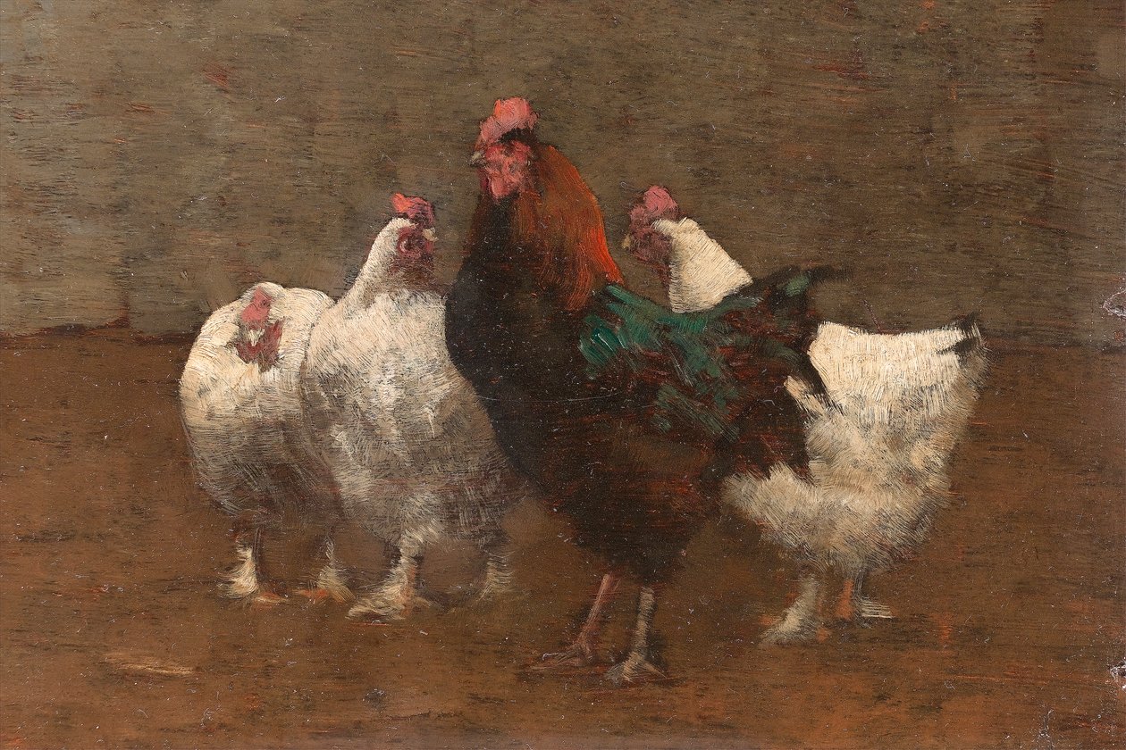 Fowls (detail) by Horace Mann Livens