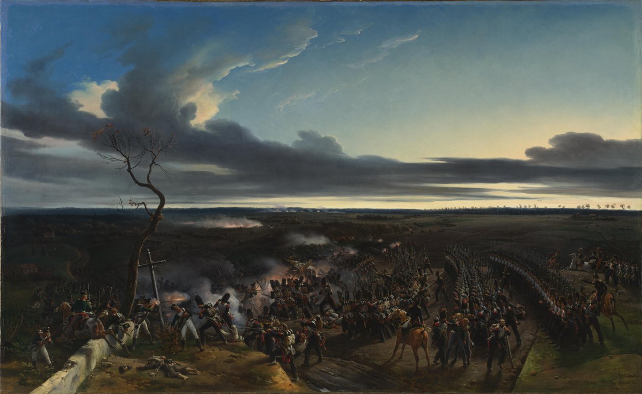 Battle of Monmirail in France, 11 February 1814 by Emile Jean Horace Vernet