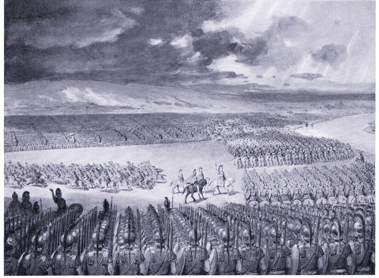 Porus awaits the attack of Alexander 326 BC by Horace van Ruith