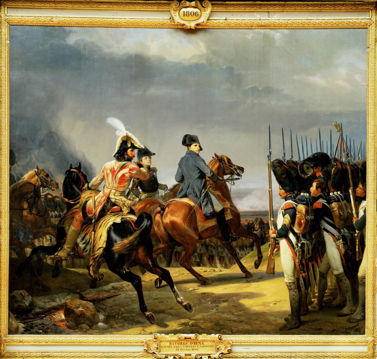 Battle of Jena, Won by Emperor Napoleon I, October 14, 1806 by Horace (after) Vernet